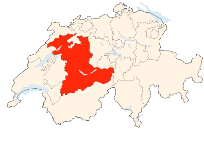 Carte de la Suisse (Canton des Grisons)
