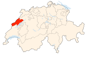 Carte de la Suisse (Canton de Neuchâtel) (Image Poulpy Wikipedia)