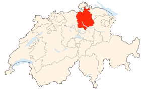 Carte de la Suisse (Canton de Zurich) (Poulpy Wikipedia)