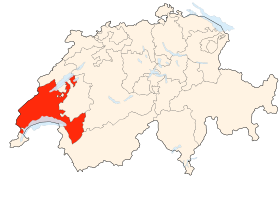 Carte de la Suisse (Canton de Vaud) (image poulpy wikimedia)