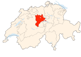Carte de la Suisse (Canton de Lucerne) (Poulpy Wikipedia)