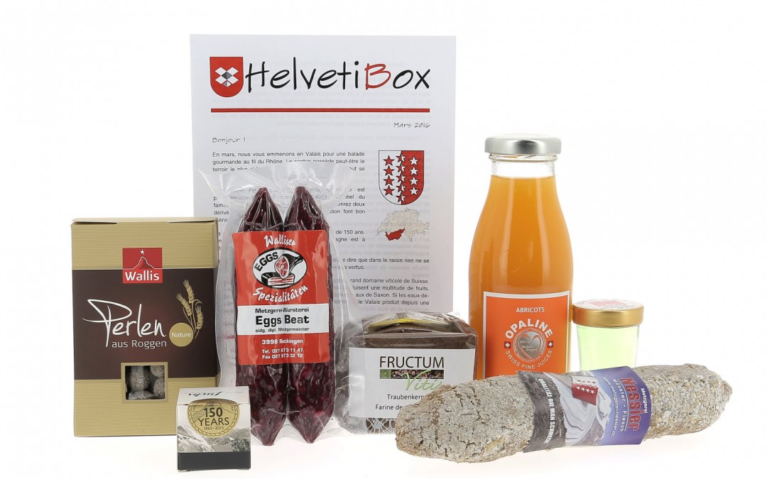 HelvetiBox N°19 – Regionale Produkte aus dem Wallis