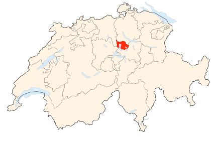 Carte de la Suisse (Zoug) (Wikipedia Poulpy)