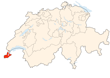 Carte de la Suisse (Canton de Genève) (Poulpy Wikipedia)